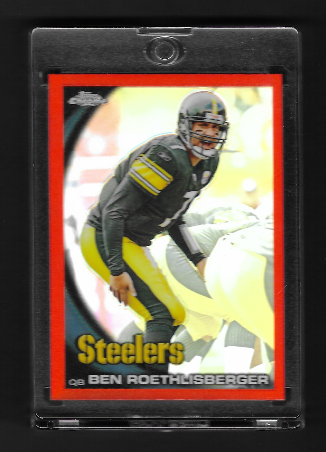 2010 Topps Chrome Ben Roethlisberger * Orange Refractor * STEELERS HOFer