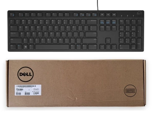 DellKB216-BK-UK keyboard Slim Wired Black UK Layout Qwerty - USB - NEW