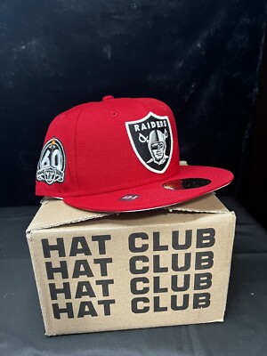 Las Vegas Raiders 60Th Anniversary  59Fifty (Glow in The Dark) Size 7 1/4
