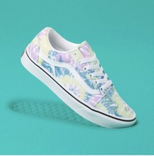 VANS Tie-Dye ComfyCush Old Skool 'Orchid / True White' VN0A3WMA49L M 9.5 W 11