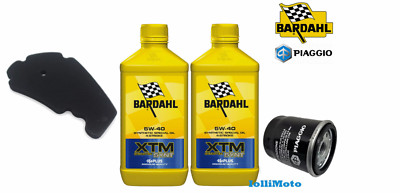 INSPEKTIONSSET BARDAHL XTM SCOOTER 5W-40 ÖLFILTER PIAGGIO BEVERLY 300 ie