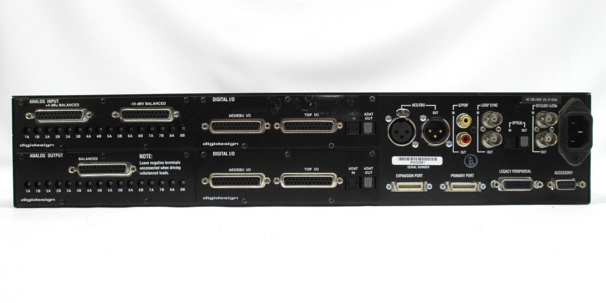 Avid Digidesign 192 I/O ProTools Interface MH192 REV Y Digital