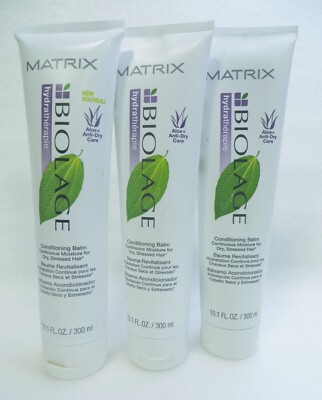 MATRIX BIOLAGE CONDITIONING BALM 10.1 OZ (Lot of 3)  Aloe Anti-Dry Care