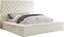 meridian furniture bliss collection modern | contemporary velvet upholstered bed