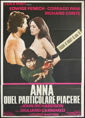 CINEMA-manifesto ANNA QUEL PARTICOLARE PIACERE fenech, pani, conte, CARNIMEO