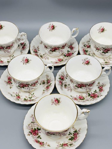 Royal Albert Cup Saucer Lavender Rose 6-Piece Set From Japan - Picture 8 of 20