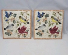 2 Sonoma Decorative Tiles W/Birds  7 1/4  X 7...