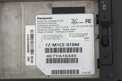 Panasonic Toughpad FZ-M1 Core i5vPro Bad System CMOS (SKU 59) | eBay