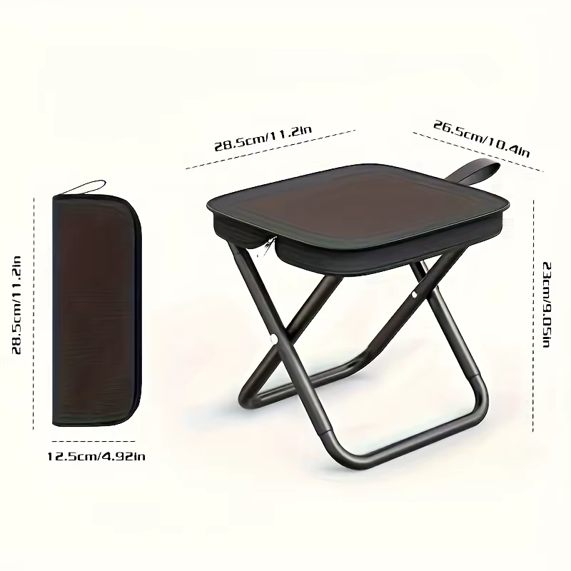 Portable Folding Stool Lightweight Camping Chair Foldable Seat for Fishing Hikin
