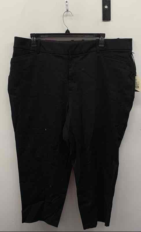 Ava & Viv Women's Black High-Rise Fitted Ankle Stretch Pants NWT Size 22