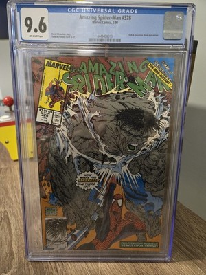 collectible CGC graded copy of Amazing Spider-Man #328, artwork Todd McFarlane.