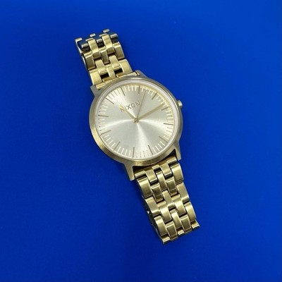 Nixon The Porter 35 Watch Men Gold Tone 17G Bracelet