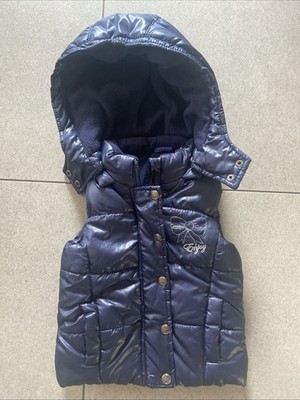 Lupilu Gr: 86 12-18 Monate Weste Kapuze Steppjacke Blau Ärmellos Top Zustand