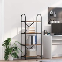 BüCherregal 4 Ebenen 60 X 30 X 146 Cm Holzwerkstoff Altholz
