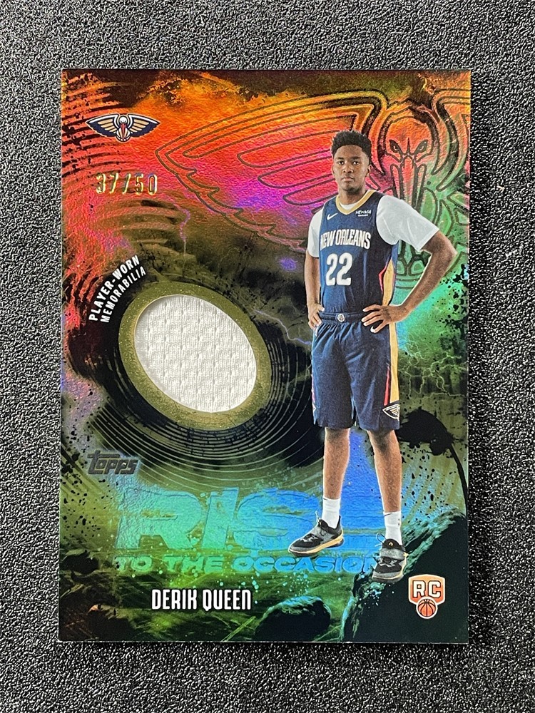 2025-26 Topps Derik Queen Rise To The Occasion RC Gold Player Worn Patch /50