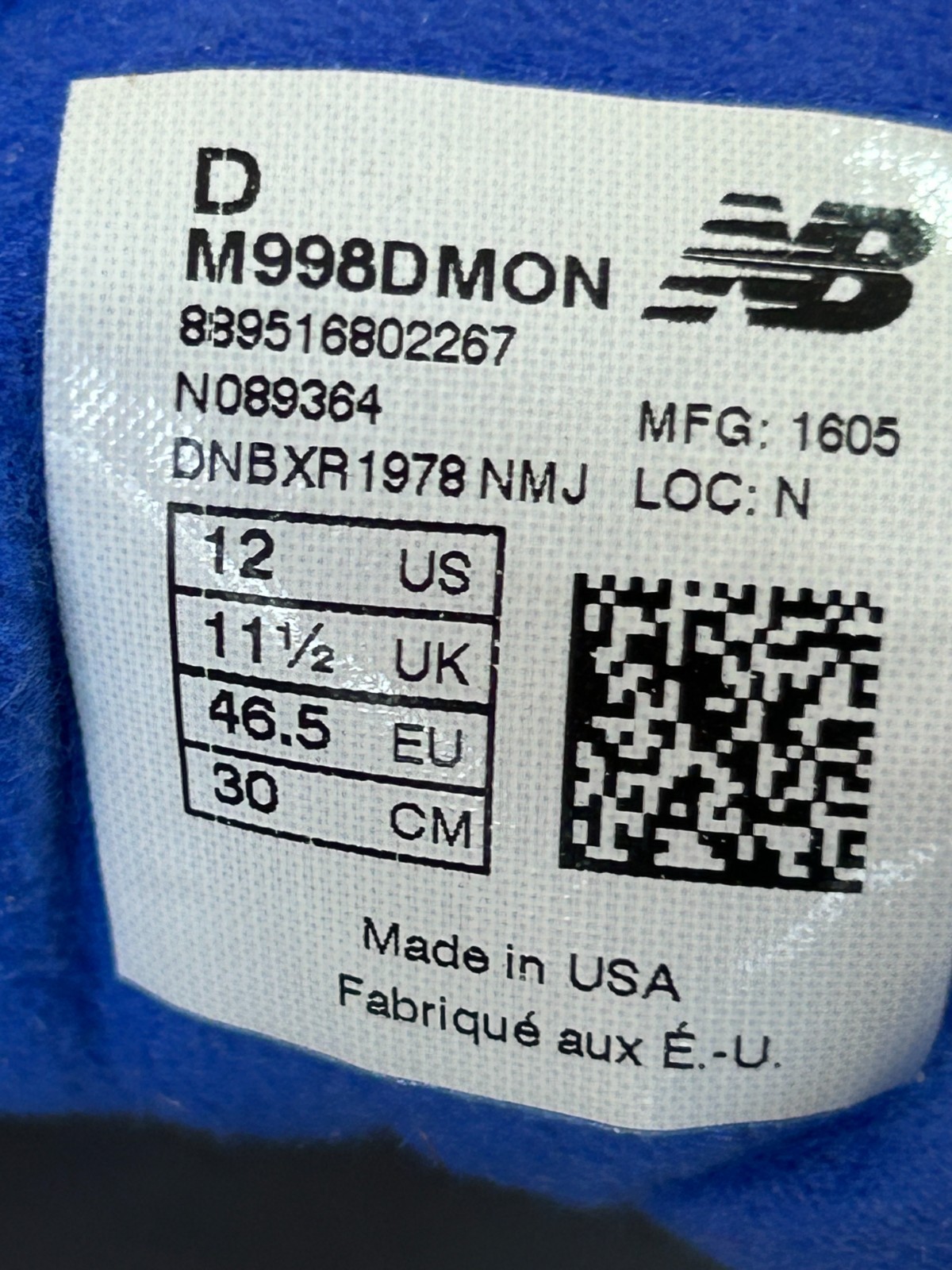 Size 12 - New Balance 998 Made in USA Explore by Air - White thumbnail 14