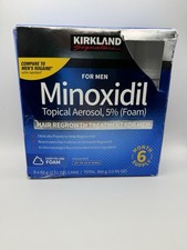 6 Months KIRKLAND MINOXIDIL 5 FOAM Hair Regrowth FOR MEN Exp 11/2026  SEALED 