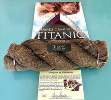 Titanic Movie Prop Screen-Used Rope. Large Piece w/signed LOA. Known collector.