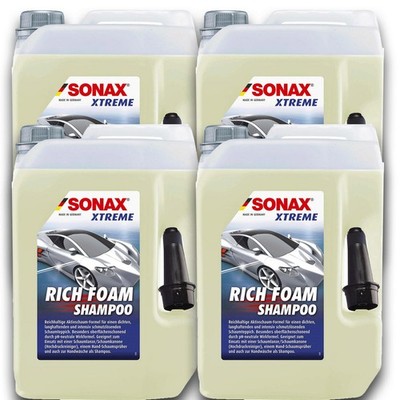 4x Sonax XTREME 02485000  Richfoam Shampoo Berry-Duft Aktivschaum Autoshampoo 5L