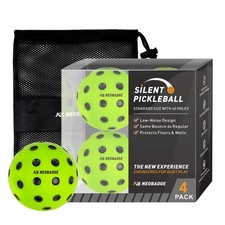 Silent Foam Pickleball Balls - Quiet Practice for Indoor  Outdoor, Real Pick...