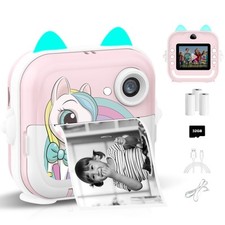Instant Print Camera for Kids Christmas Birthday Gifts for Girls Boys Selfie ...