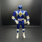 Vintage 1995 Power Rangers BLUE RANGER Flip Head Action Figure Bandai Vac Metal