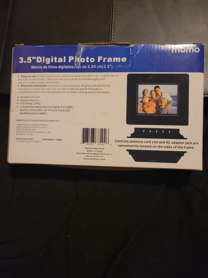 Momo Digital Picture Frame 3.5 Inch Screen - Image 2 of 3