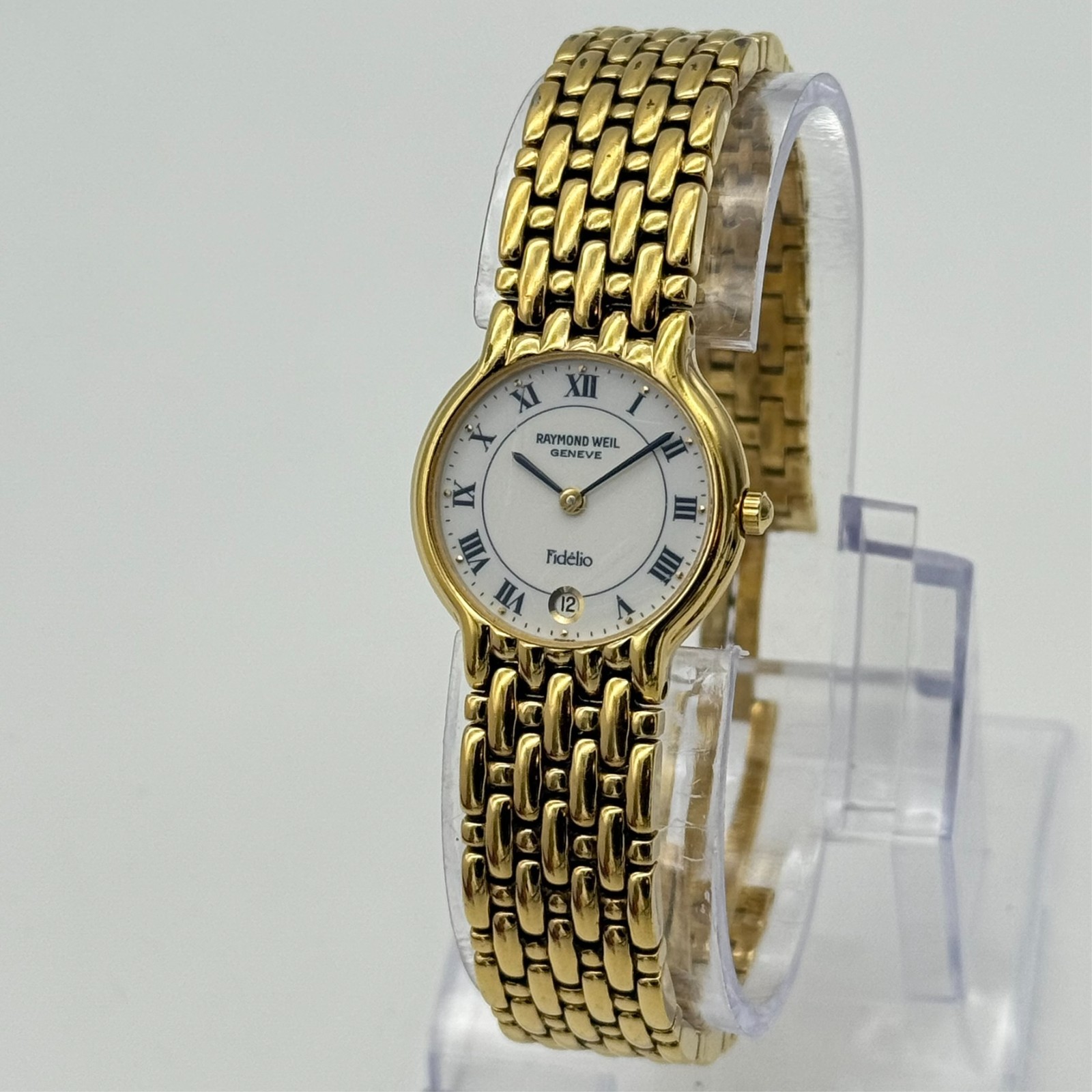 Women's RAYMOND WEIL Genève Fidelio 18k Gold Plated Bracelet Watch, 24mm, 4702