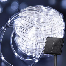 Solar Rope Lights, IP65 Waterproof 39FT 100LED Outdoor Solar String Lights Solar