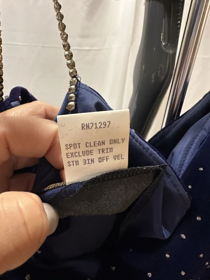 Vintage Loralie Prom Dress Size-16 Blue - Image 4 of 4