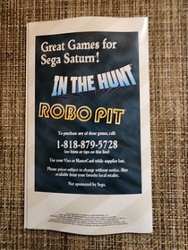 Alone in the Dark: One-Eyed Jack's Revenge w/Reg Card & Phone Card- Sega Saturn