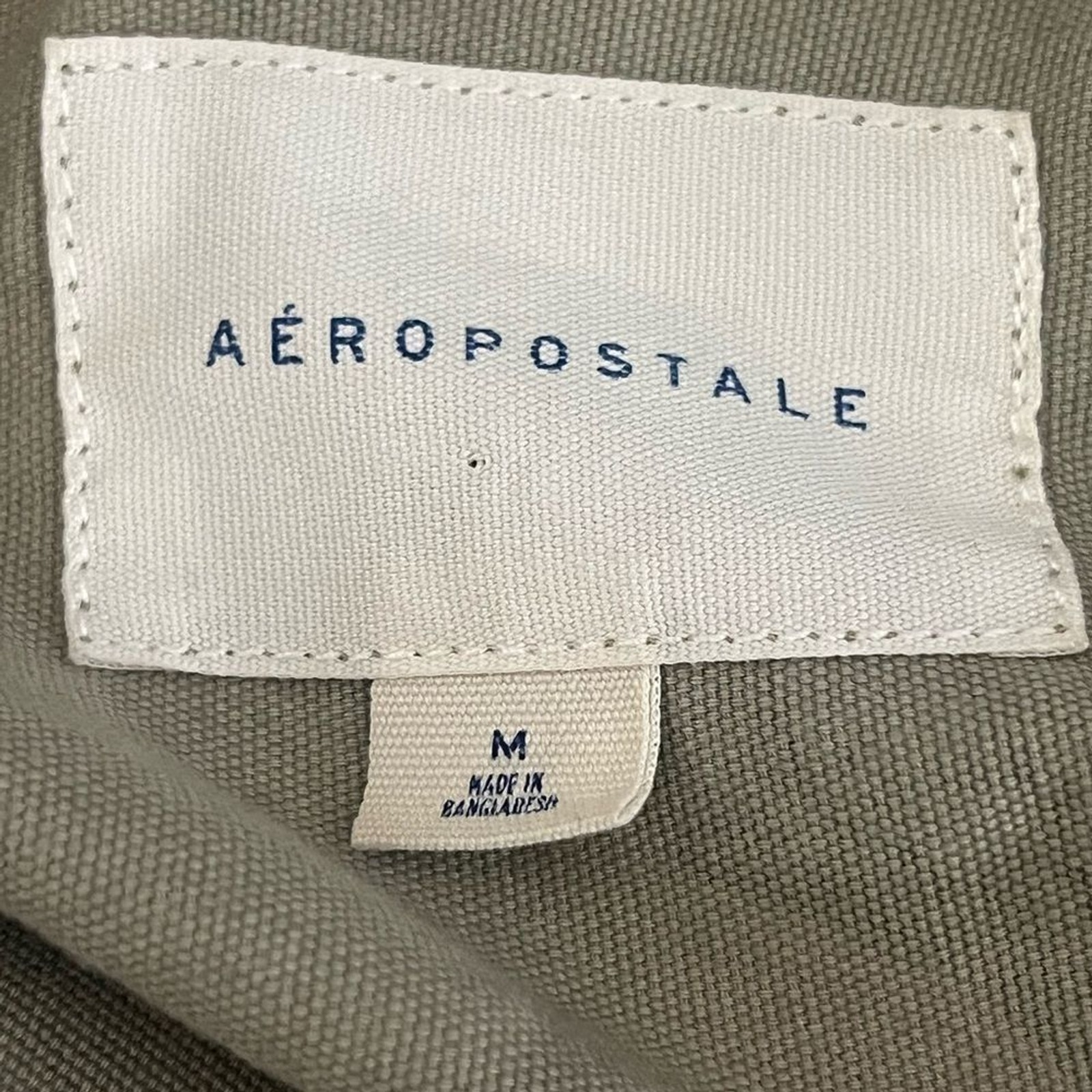Aeropostale Camouflage Twill Cropped Bomber Jacket Size Medium image 9