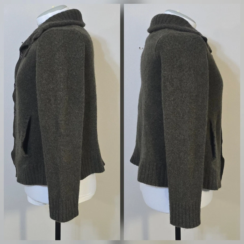 Cárdigan Banana Republic Luxury Invierno Mezcla Lana Cachemira Conejo Para Mujer Talla M Foto 3 de 4