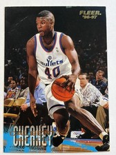 Vintage 1996-97 Fleer Calbert Cheaney Washington Bullets Basketball Card #115 EX