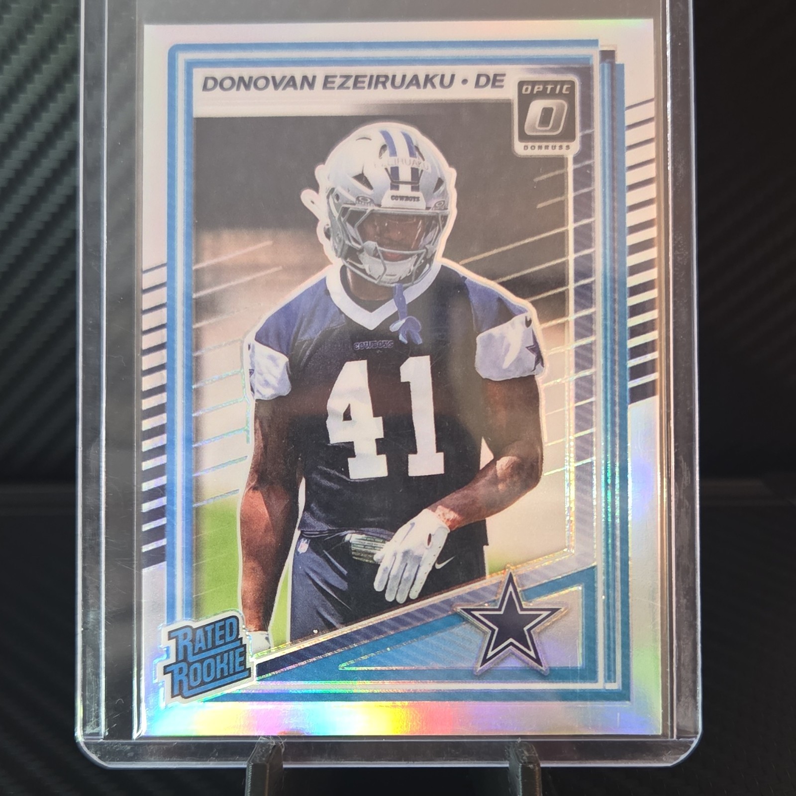 2025 Panini Donruss Optic Rated Rookie Donovan Ezeiruaku Cowboys Holo Prizm #230