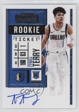 2020-21 Panini Contenders Rookie Ticket Tyrell Terry #126 Auto 3hd