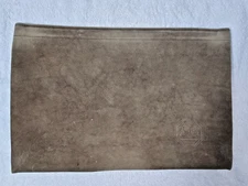 VTG A-B Quality Hazel Leather Portfolio 17.5x12 USA Suede Document Case