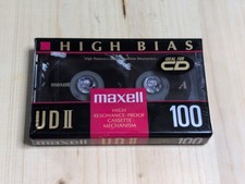 MAXELL HIGH BIAS UDII 100 MINUTE CASSETTE TAPE NEW FACTORY SEALED