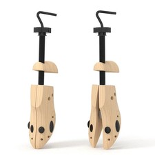 New One Pair 2-way Wooden Adjustable Shoe Stretcher for Men Women Size 9-13