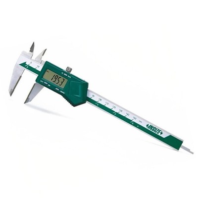 Insize 1110-200B Digital Caliper with Carbide Tipped Jaws Range 0-200mm/0-8''