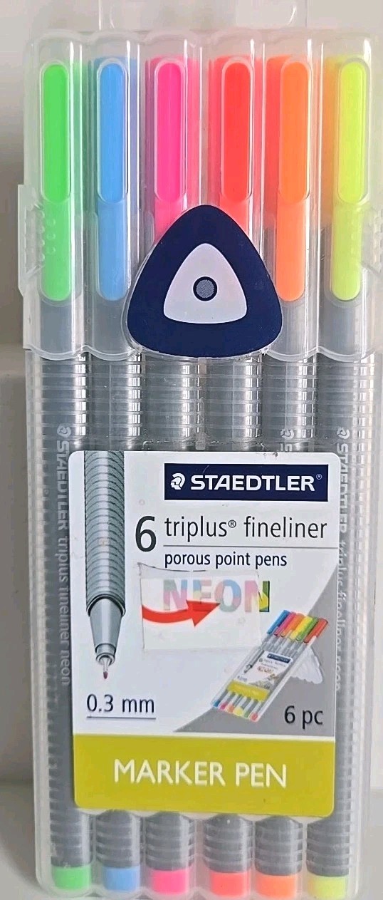 Staedtler Triplus Fineliner Set of 6 Neon Colors