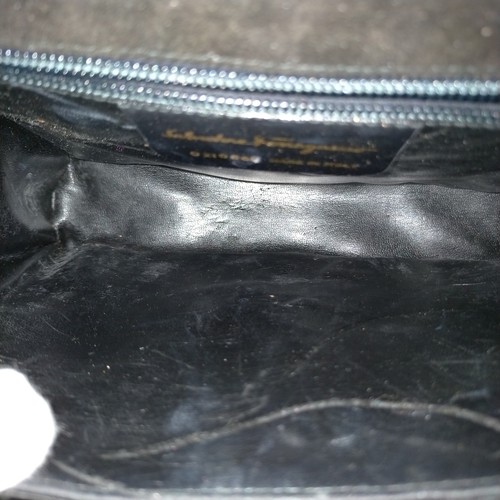 Salvatore Ferragamo Schultertasche 5er Set schwarz Lackleder 5601401 - Bild 6 von 9