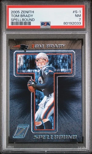 2005 Zenith Spellbound #S-1 Tom Brady Spellbound PSA 7