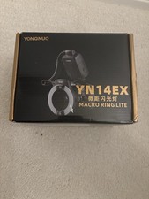 YONGNUO YN14EX Macro Ring Light Camera Flash Hot Shoe Mount Black Model YN14EX