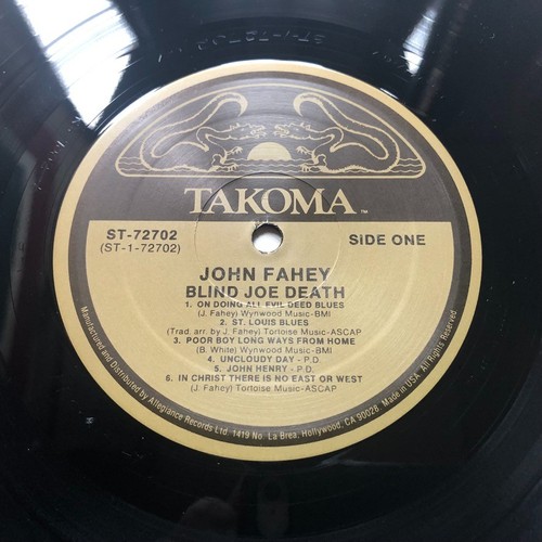 3 John Fahey Lp's - Best Of, Blind Joe Death & Requia / The Yellow Princess - Foto 14 di 24