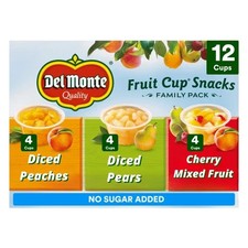 Del Monte Fruit Cup Snacks Variety Pack No Su...