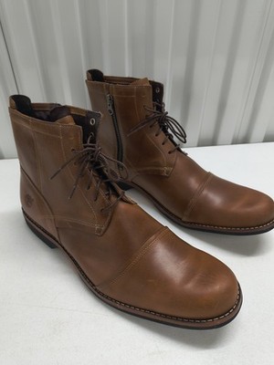 Timberland Men's Burnished Tan Earthkeepers City 6'' Zip Boots Sz 15M