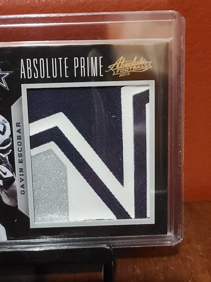 2013 Absolute Premiere Materials #d 5/5 Gavin Escobar #210 RC Dallas Star Patch - Image 2 of 4