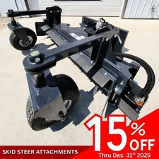 Skid Steer Attachment Soil Conditioner Harley Power Rake Hydraulic