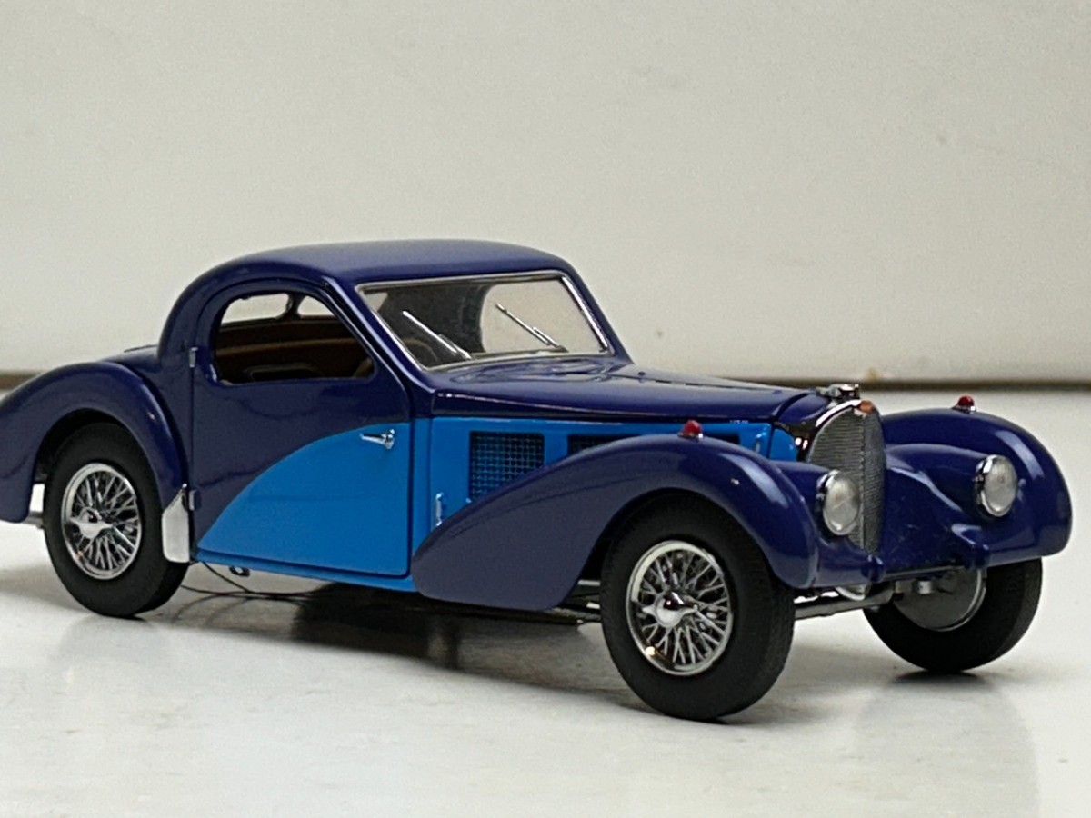 VOITURE FRANKLIN 1936 BUGATTI TYPE 57 SC COMME NEUF ÉCHELLE 1/24